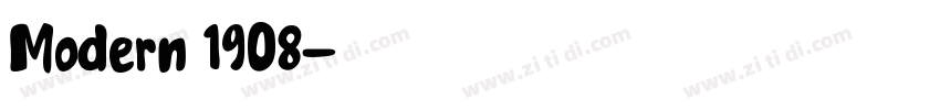 Modern 1908字体转换